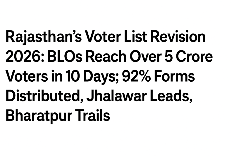 rajasthans-voter-list-revision-2026-blos-reach-over-5-crore-voters-in-10-days-92-forms-distributed-jhalawar-leads-bharatpur-trails