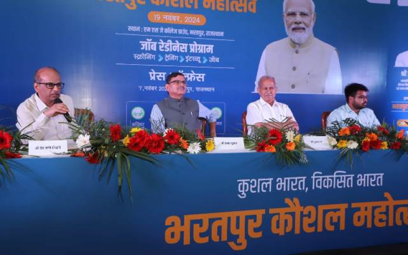 Mega Kaushal Mahotsav in Bharatpur on November 19, more than 11 ,000 opportunities: MLA Subash Garg decoding=