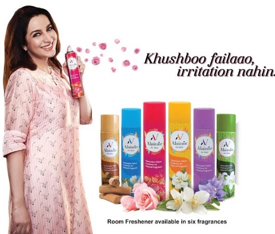 tisca-chopra-roped-in-as-the-face-for-alainne-room-freshener