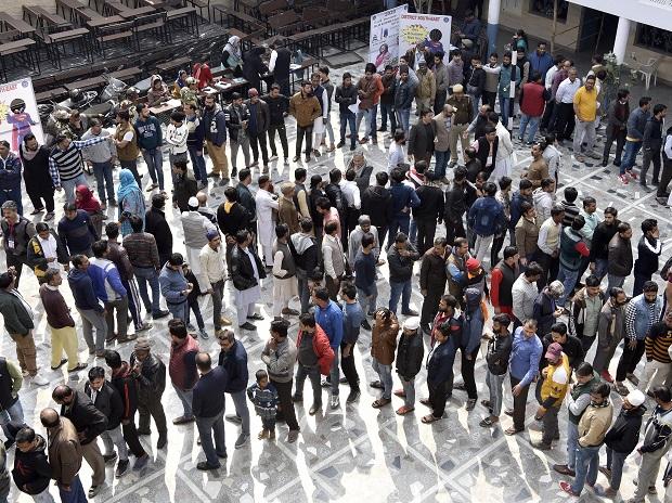 Delhi Assembly polls: Over 55% voter turn out reported so far decoding=