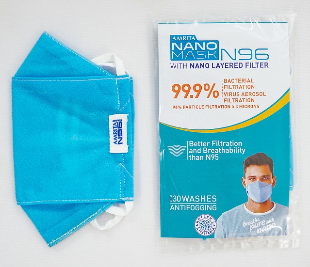 amrita-vishwa-vidyapeetham-scientists-launch-n96-nano-mask-with-99-9-filtration-efficiency