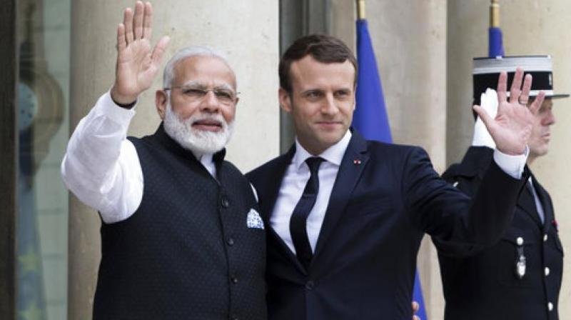 French President makes a congratulatory phone call to PM Modi decoding=