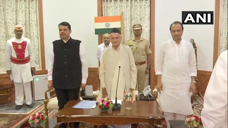 ajit-pawar-of-ncp-takes-oath-as-deputy-cm