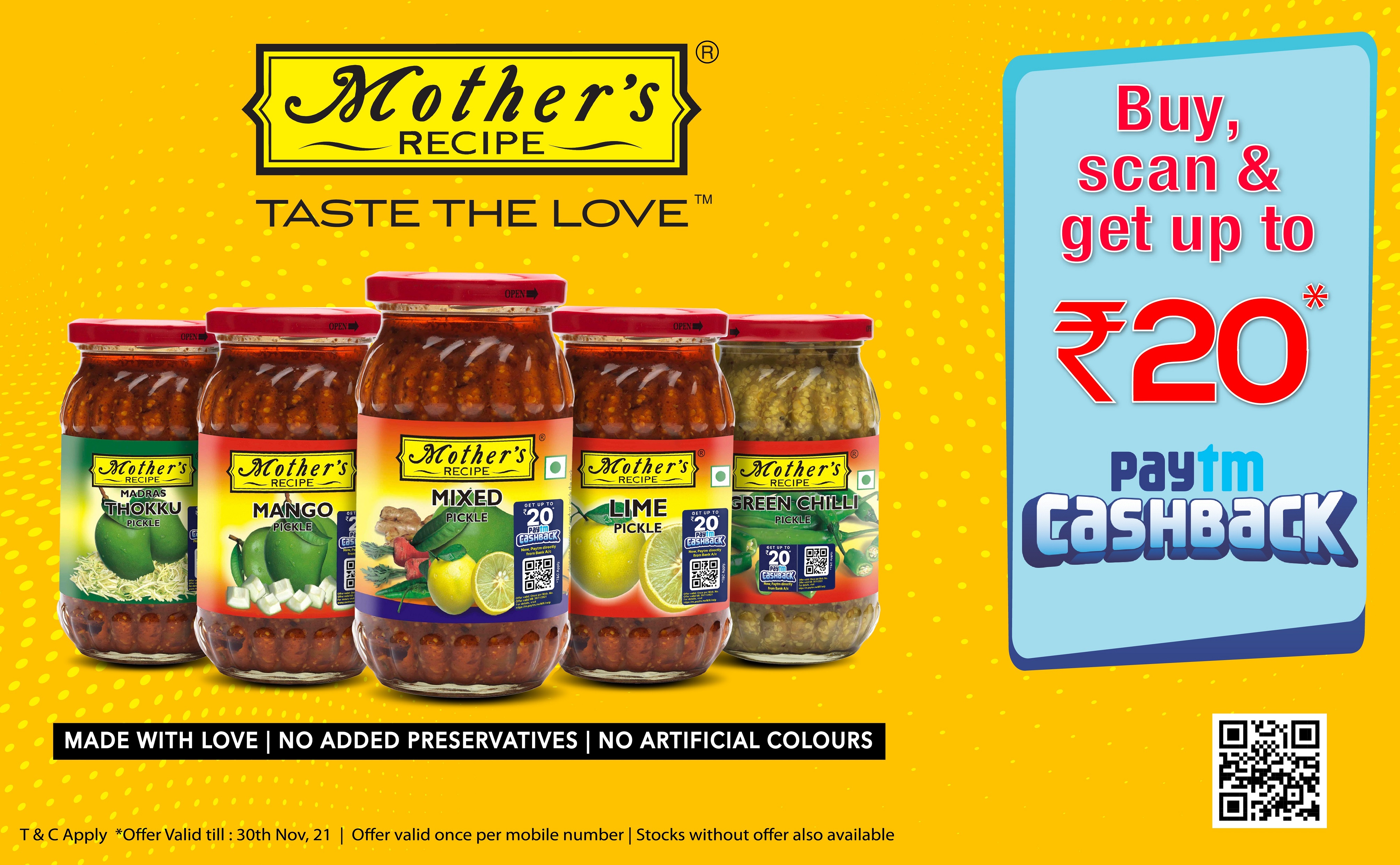 mothers-recipe-ties-up-with-paytm