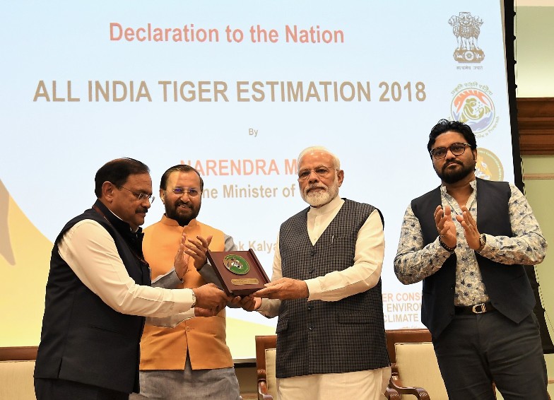 pm-releases-results-of-4th-cycle-of-all-india-tiger-estimation-2018