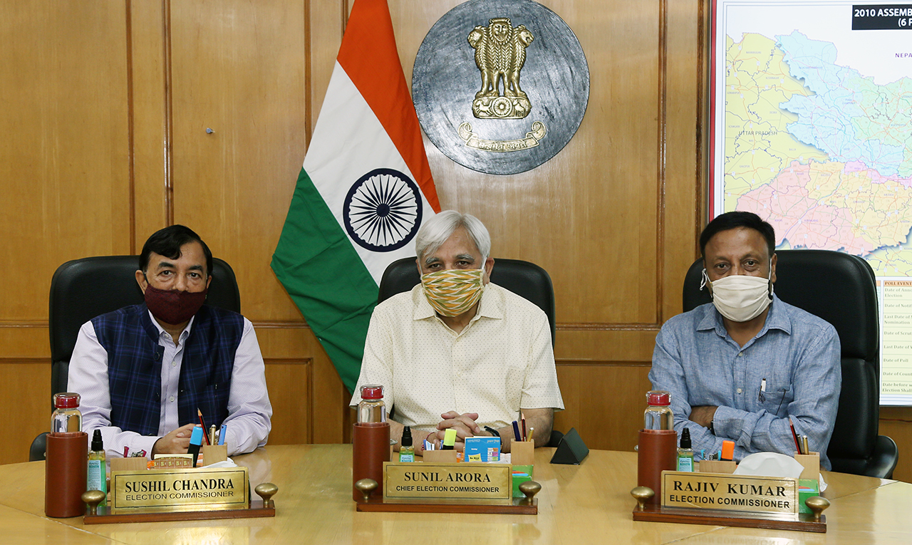 ECI formally welcomes Election Commissioner Shri Rajiv Kumar decoding=