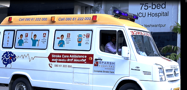 karnatakas-first-stroke-care-ambulance-launched-by-sparsh-hospital