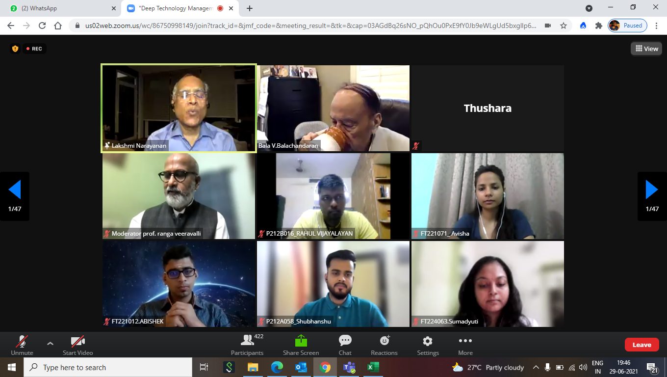 Great Lakes Institute of Management hosted Mr. Lakshmi Narayanan as part of its Term Zero – CXO Interaction series decoding=