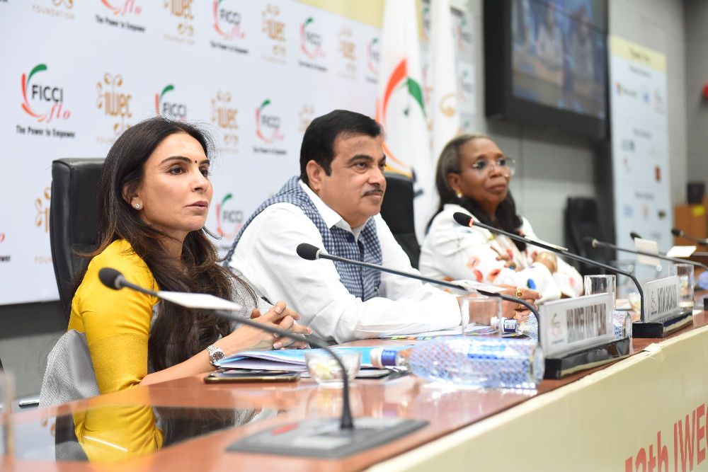 nitin-gadkari-addressed-women-entrepreneurs-from-all-over-the-world-at-12th-iwec-awards-conference