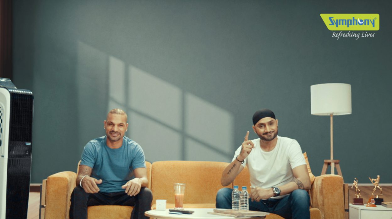 symphony-limited-ropes-in-ace-cricketers-harbhajan-singh-and-shikhar-dhawan-for-a-unique-ai-led-campaign