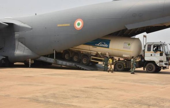 iaf-airlifting-oxygen-containers-essential-medicines-other-medical-equipment-in-fight-against-fresh-surge-in-covid-19-cases