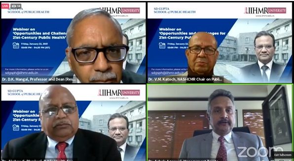 iihmr-university-organized-a-webinar-on-opportunities-and-challenges-for-21st-century-public-health