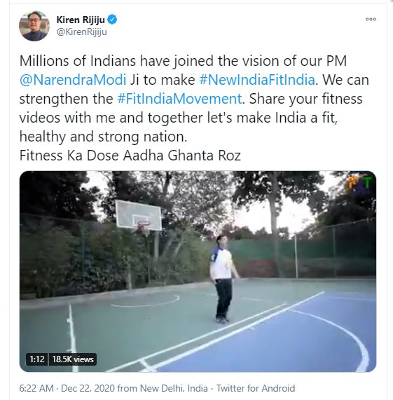 kiren-rijiju-urges-indians-to-make-fitness-a-priority