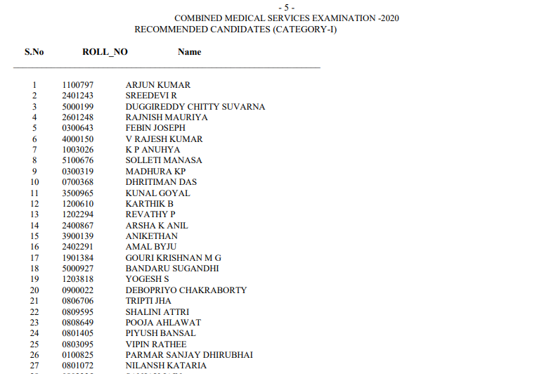 combined-medical-services-examination-2020-exam-declared