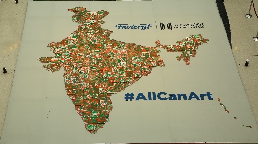 fevicryl-attempts-to-create-limca-book-of-record-for-largest-indian-map-with-mini