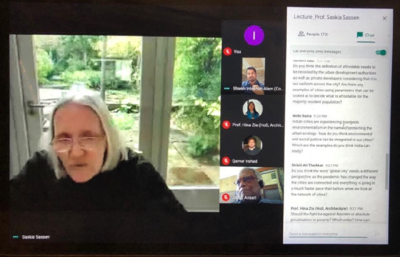 jmi-organises-lecture-of-sociologist-saskia-sassen-on-concept-of-city-region-in-context-of-indian-cities