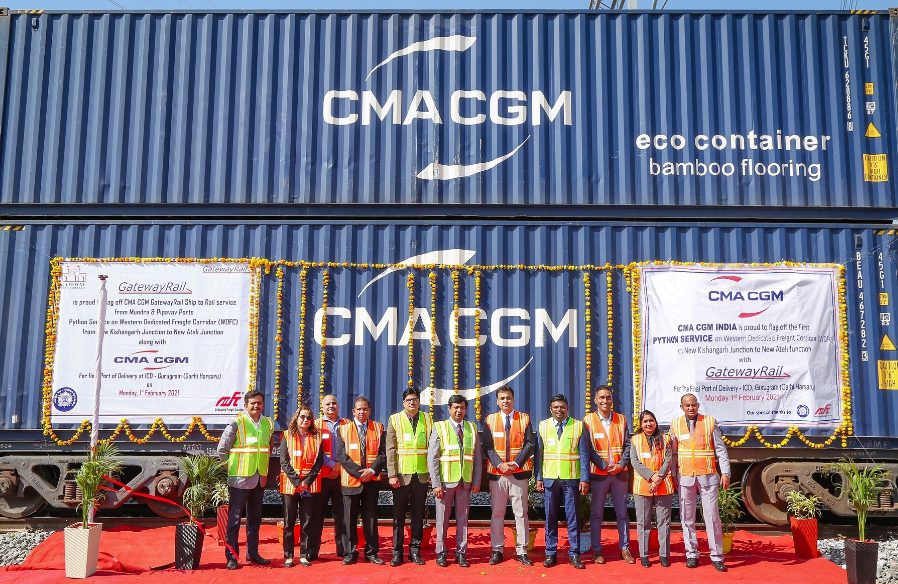 cma-cgm-india-introduces-the-python-train-service-on-western-dedicated-freight-corridor