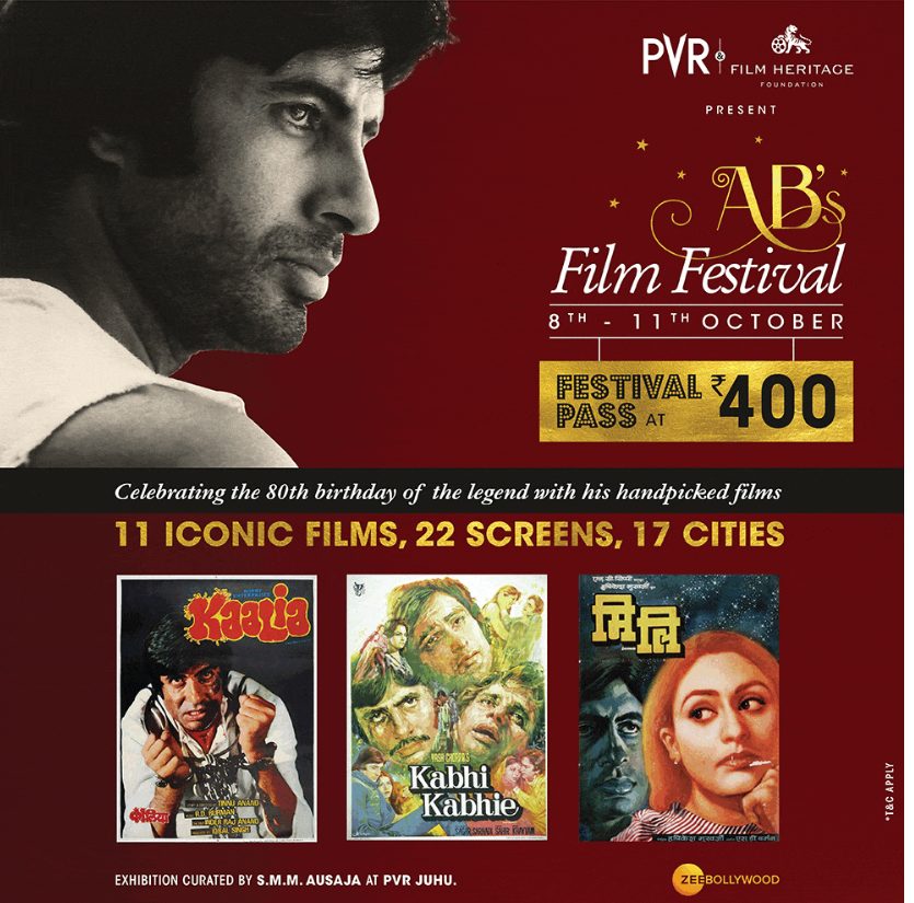 pvr-cinemas-and-film-heritage-foundation-come-together-to-celebrate-the-80th-birthday-of-the-legendary-actor-amitabh-bachchan