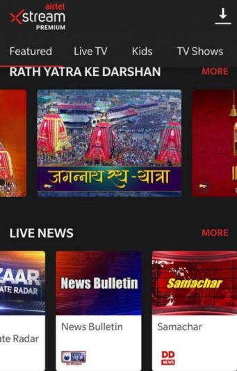 airtel-xstream-app-to-live-stream-rath-yatra-2020