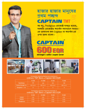 Captain Steel Launches Coated Rust Guard TMT Bar, Avator decoding=