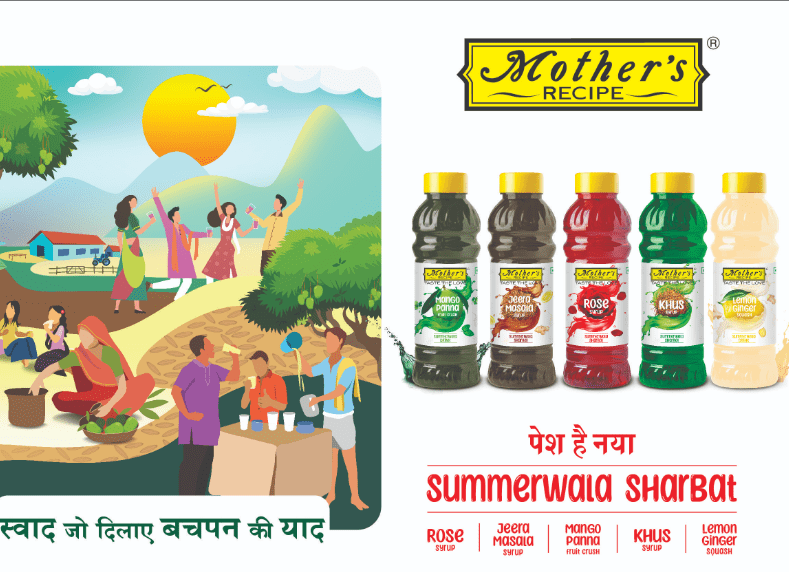 Reminisce your childhood memories with the taste of Mother’s Recipe Summerwala Sharbat Launched five flavours in the beverage category
