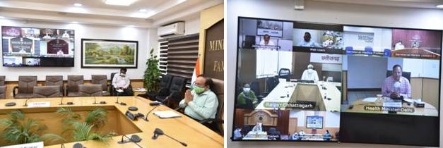 health-minister-reviews-availability-of-oxygen-ventilators-manpower-medicines-hospital-beds-with-11-states-ut-reporting-surge-in-covid-cases