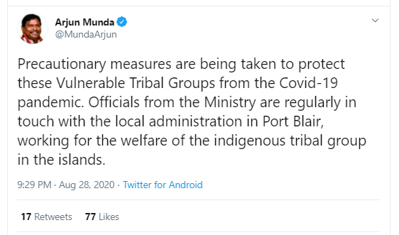 PROACTIVELY NUMBER OF STEPS TAKEN FOR THE SAFETY AND PROTECTION OF THE TRIBES decoding=