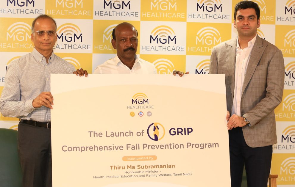 <strong>HONOURABLE&nbsp;</strong><strong>MINISTER FOR HEALTH AND FAMILY WELFARE OF TAMIL NADU INAUGURATES ‘FALL PREVENTION’ PROGRAMME AT MGM HEALTHCARE</strong> decoding=