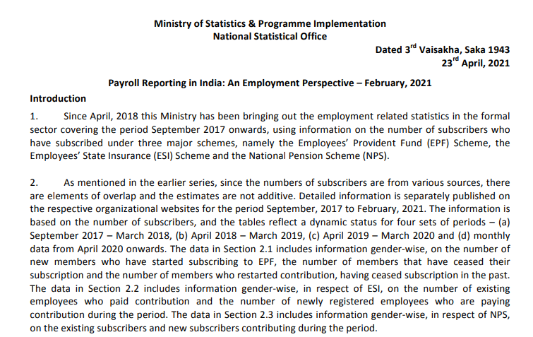 Payroll Reporting in India – A Formal Employment Perspective decoding=