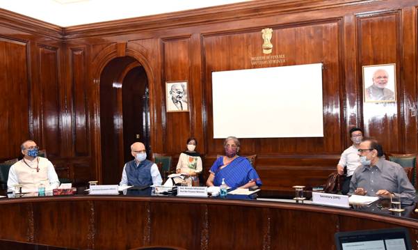 finance-minister-smt-nirmala-sitharaman-holds-4th-review-meeting-on-capex-of-cpses