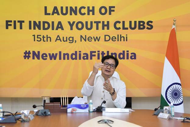 Kiren Rijiju launches nation-wide initiative of Fit India Youth Clubs to promote fitness among every citizen decoding=