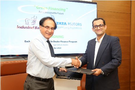 tata-motors-partners-with-indusind-bank-to-offer-exclusive-electric-vehicle-dealer-financing