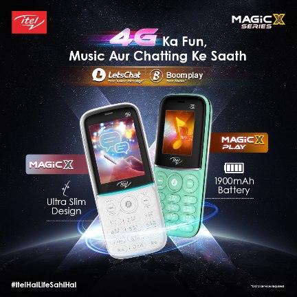 itel brings innovation of inbuilt chatting and music app in its 4G magic X series decoding=
