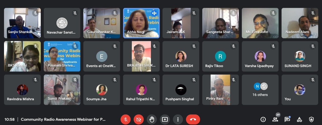 first-community-radio-awareness-webinar-organised-successfully-by-ministry-of-information-broadcasting-and-oneworld