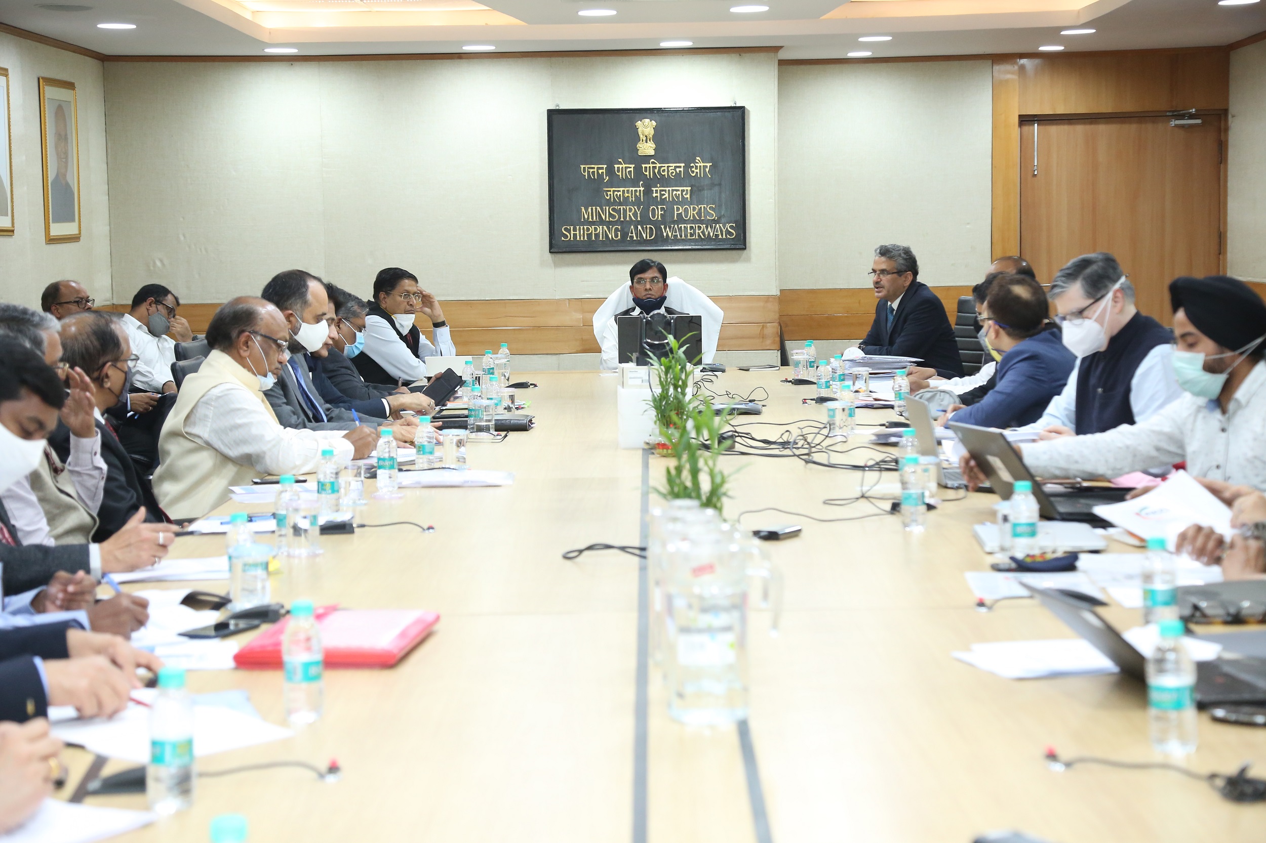 ministry-of-ports-shipping-and-waterways-reviewed-the-preparations-for-upcoming-maritime-india-summit-2021