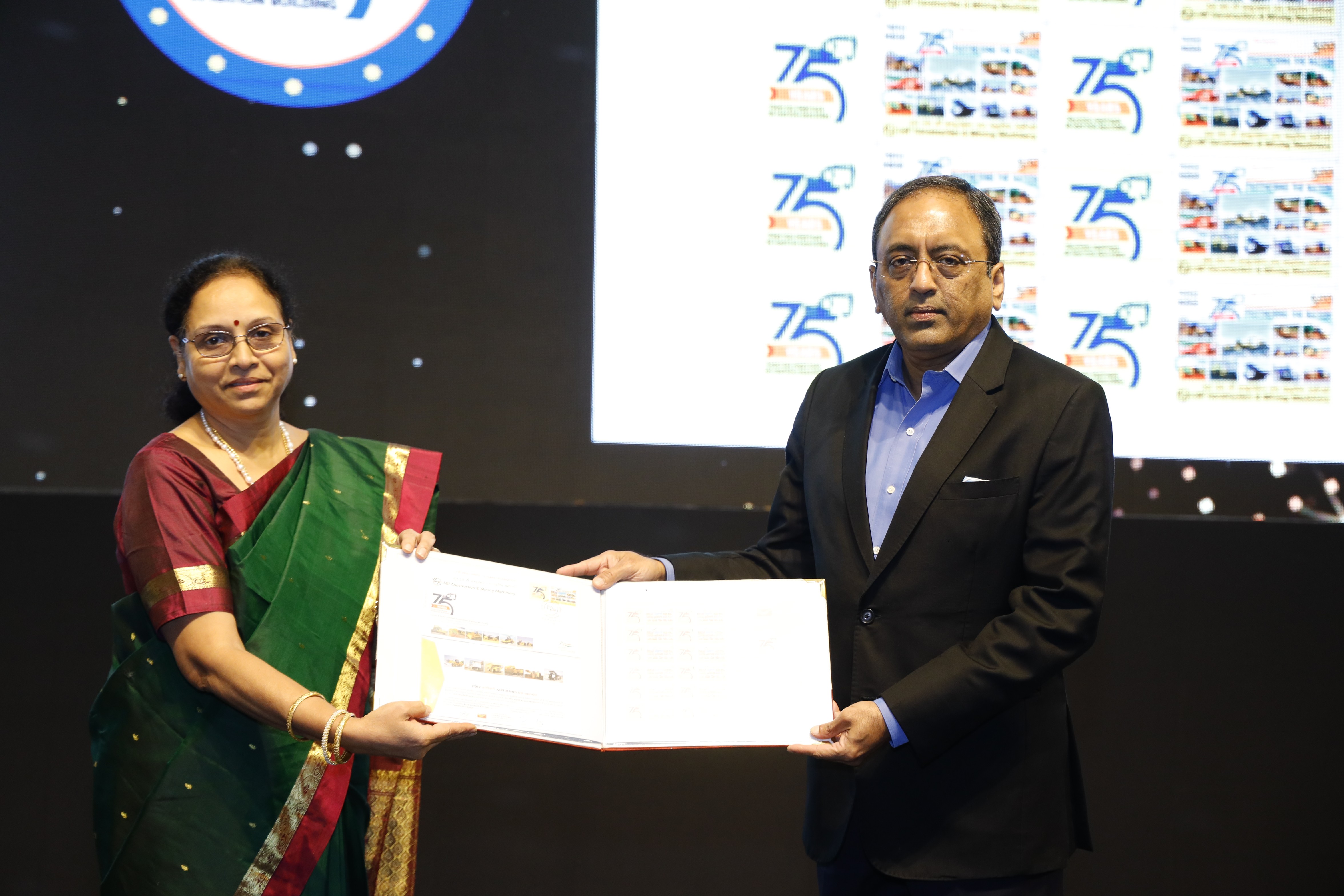 L&T Construction & Mining Machinery’s 75 years Marked by a Stamp Release decoding=