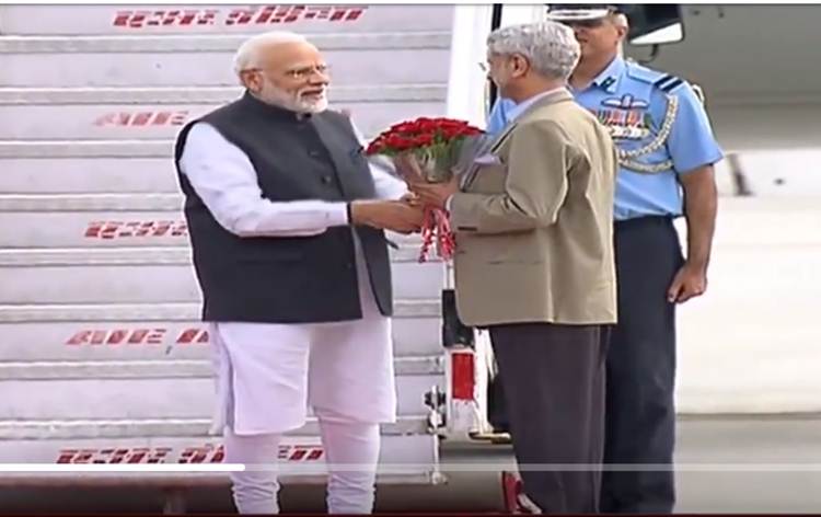 pm-modi-returns-home-after-a-successful-two-day-visit-to-bhutan