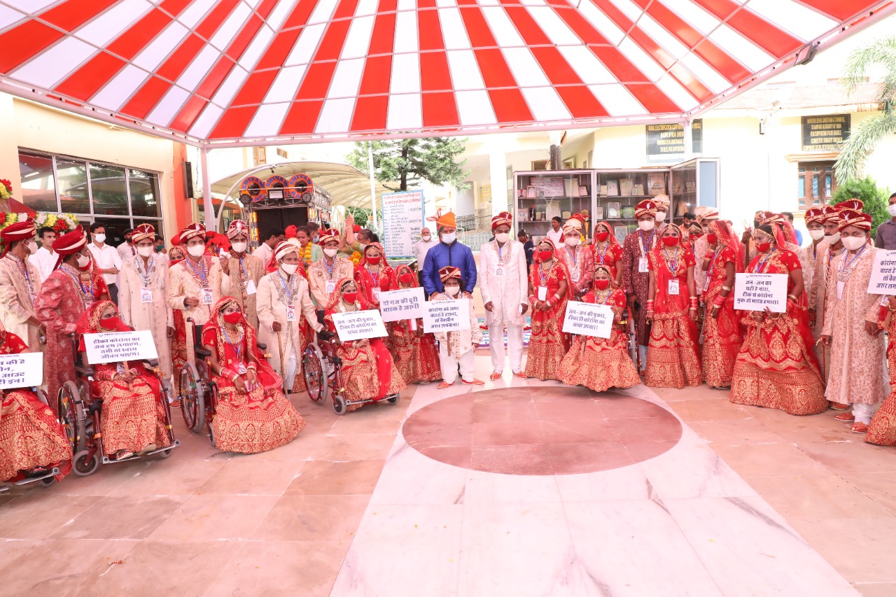 36th-mass-wedding-by-nss-witnessed-21-differently-abled-individuals-urging-people-to-get-vaccinated-to-fight-against-covid-19