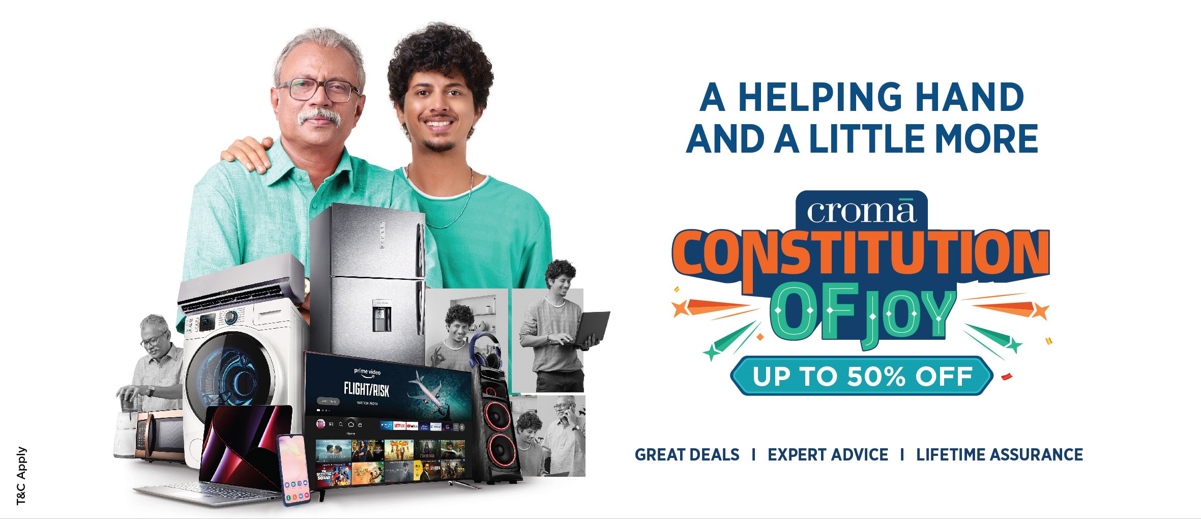Croma celebrates Republic Day with their campaign “Constitution of Joy”: Great deals on TVs, Laptops, Smartphones, Smartwatches, Soundbars and much more! decoding=
