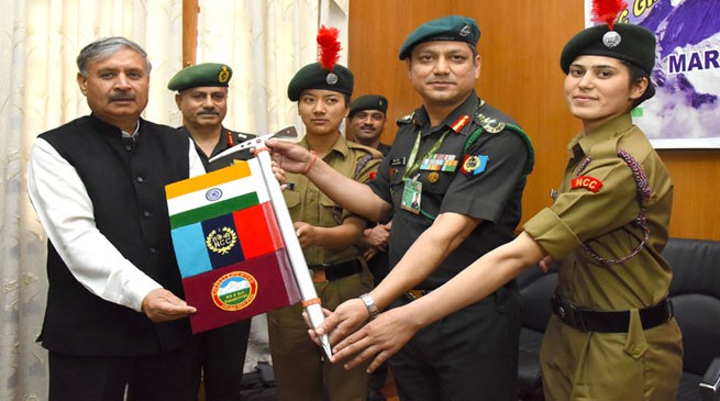 first-ncc-girls-expedition-team-from-sikkim-flagged-off-to-mt-tenchenkhang