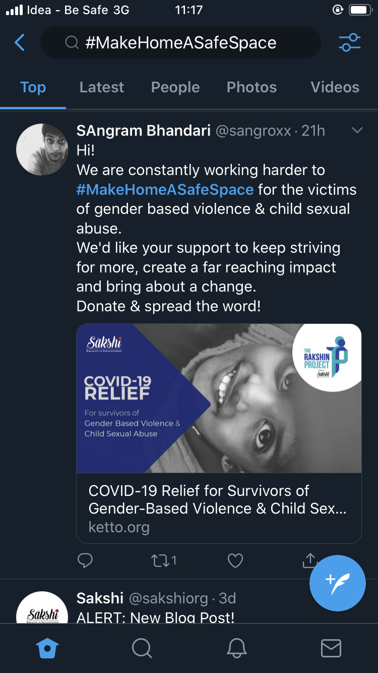 sakshi-creates-awareness-on-child-sexual-abuse-launches-makehomeasafespace-campaign-during-covid-19