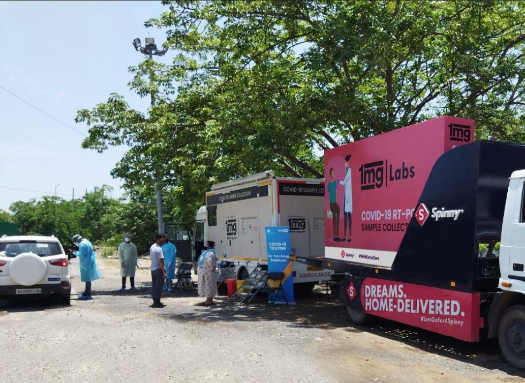 spinny-signposts-1-mg-labs-on-the-spot-rt-pcr-drive-through-collection-points