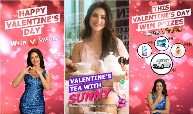 vmate-users-to-spend-valentines-day-with-sunny-leone