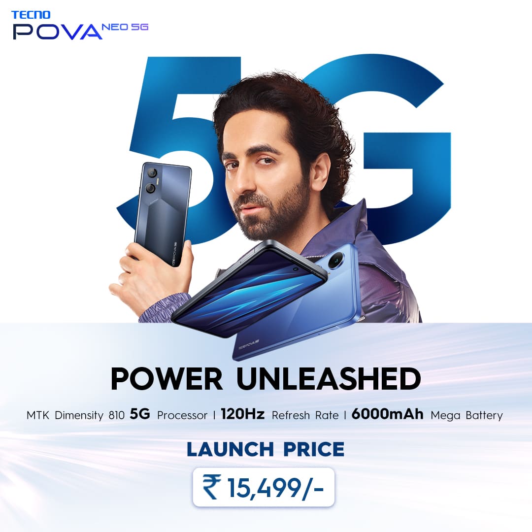 tecno-launches-feature-packed-pova-neo-5g-with-mediatek-dimensity-810-5g-processor-at-inr-15499