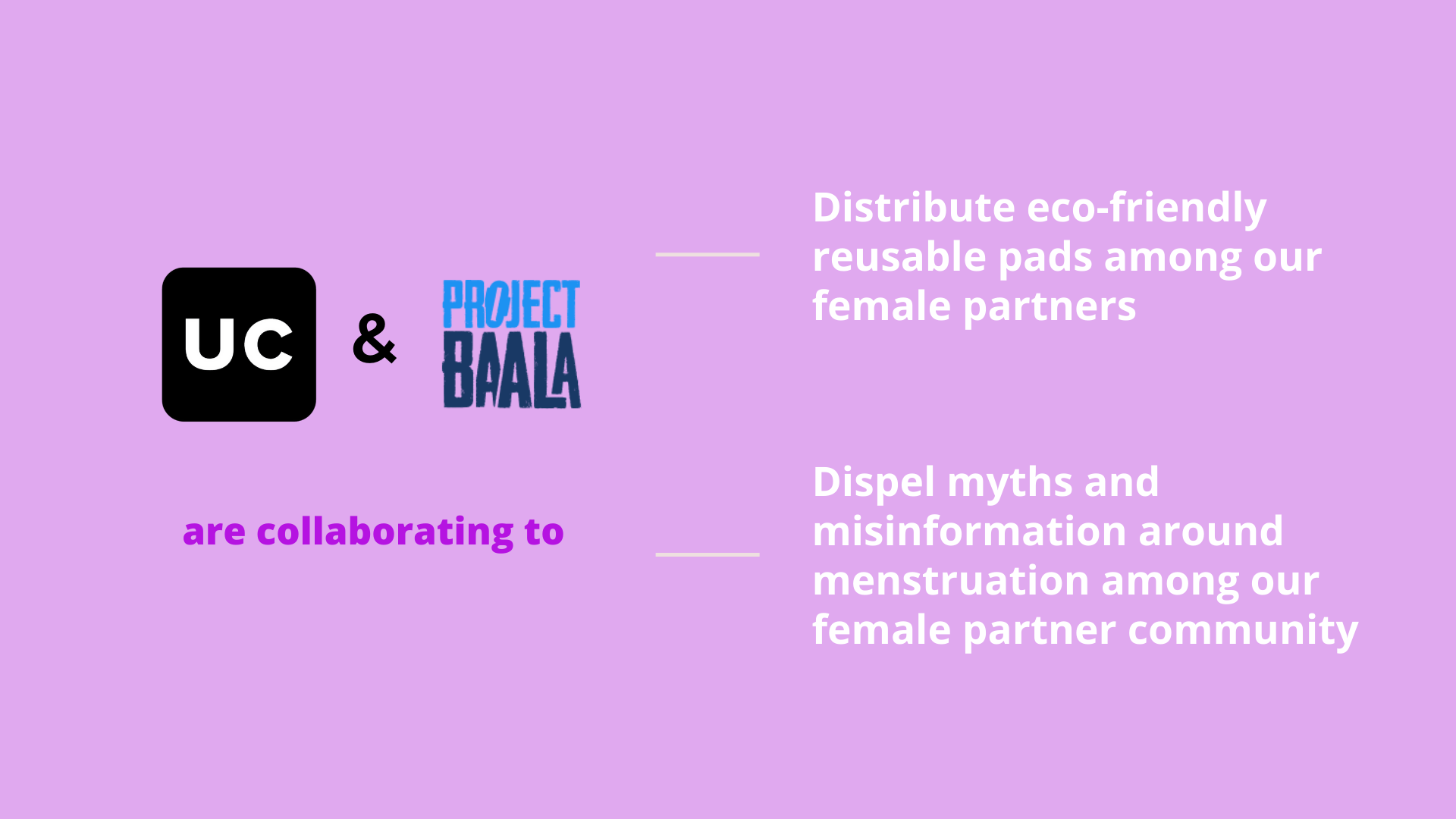 urban-company-partners-with-project-baala-to-provide-eco-friendly-sanitary-kits-to-female-partners